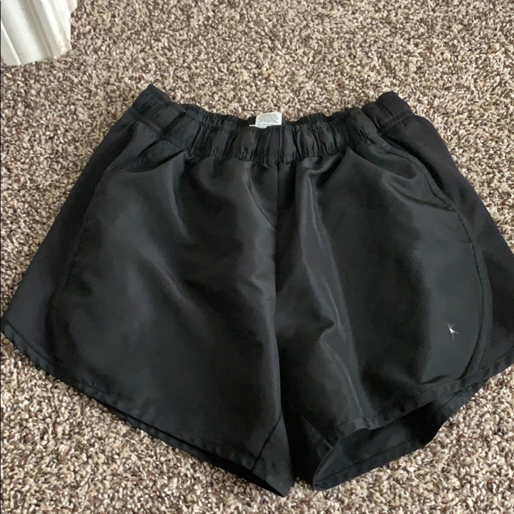 Black workout shorts